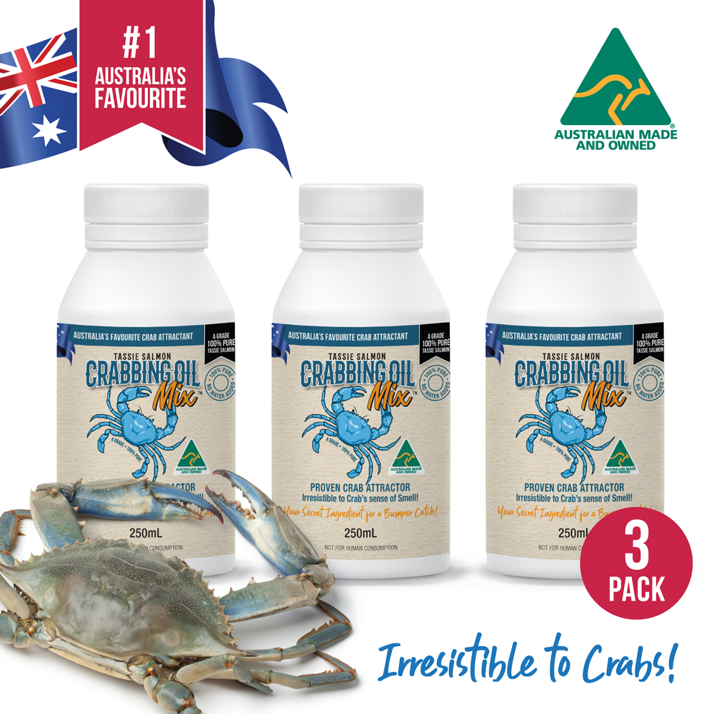 Tassie Salmon Crabbing Oil Attractant 250ml x 3 Pack