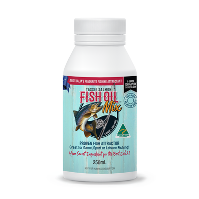Tassie Salmon Fishing Oil Attractant 250ml – Tassie Salmon Fish Oil