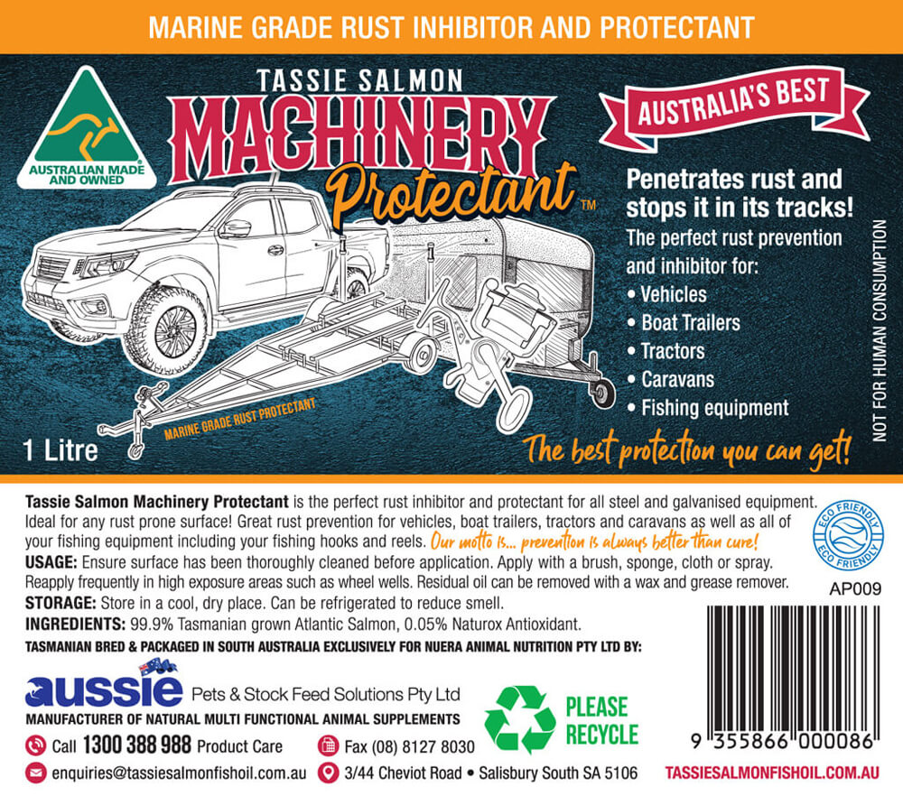 Tassie Salmon Machinery Protectant 250ml