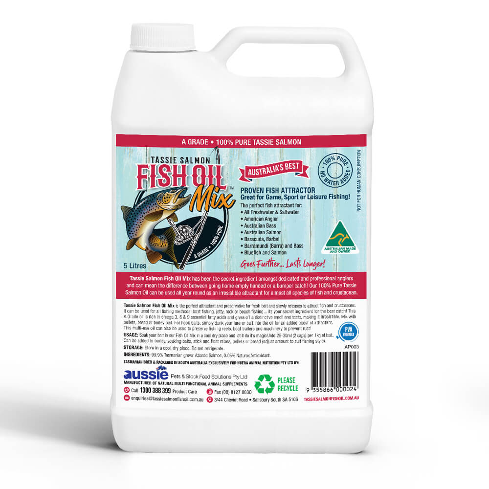 Tassie Salmon Fishing Oil Attractant 10 Litres – Tassie Salmon Fish Oil